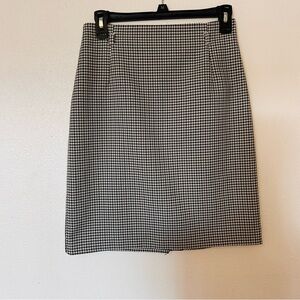 H&M Black and White Checkered Pencil Skirt